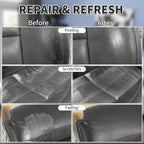 Dark Gray Leather Recoloring Balm,Leather Couch Scratch/Stain Remover,Leather Repair kit for Vinyl Furniture and Car Interior,Leather Dye Paint for Scratched and Faded Leather Couches