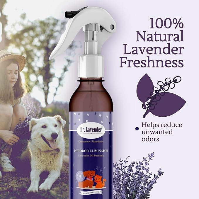 Pet Odor Eliminator Spray – Enzymatic Cleaner for Dog & Cat Urine, Strong Odor Eliminator for Home, Carpet & Furniture – Pet Stain Remover, Cat Pee Eliminator, Odor Neutralizer