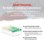 zzlamb Camping Blanket for Cold Weather,Outdoor Puffy Blanket Portable Down Alternative,Windproof Warm Cloak with Snaps,Cozy Quilt Backpacking Picnic RV Travel Plane Car Hammock Beach Climbing