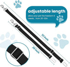 Adjustable pet cat and Dog car seat Belt，The Lanyard is Flexible and Adjustable from 20 to 33 inches(Black)
