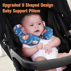 KAKIBLIN Baby Neck Pillow, Upgraded Baby Support Pillow,Baby Neck Support Pillow for Carseat, Newborn Neck Support for Car Seat,Pushchair,Travel