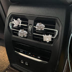 Bling High Heel Shoe and Bag Air Vent Clips, 4 Pcs Crystal Elephant Car Air Fresheners Vent Clips Car Diffuser Vent Clip Rhinestone Diamond Car Decoration Car Interior Decor Bling Car Accessories for Women