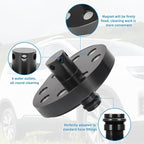 Aluminum O-Ring Chassis Cleaner Flusher Kit Standard Hose Fitting Kit Compatible with AUS Hose Fitting, O-Shape Wheel Arch Cleaner Rinse Kit Water Conservation Kit