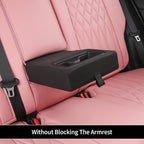 EKR Rav4 Seat Covers Custom Fit for Toyota Rav4 (Hybrid) LE/XLE Premium 2026, Leather Car Seat Cover Full Set for SUV,Faux Leather(Pink)