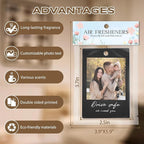 Custom Air Fresheners with Picture, Personalized Air Freshener for Cars, Customized Photo Gift with Scents for Family and Lovers
