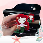 Mermaid Car Accessories,Beach Themed Air Vent Clip Car Freshener,Coastal Dashboard Decor,Refillable Aroma Diffuser for Women Teens