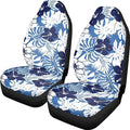 Car Seat Covers 2 Pcs Soft Comfortable Auto Front High Back Seat Protector Covers Automobile Interior Decor Accessories, Universal(Classic Tropical Flowers 59)