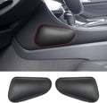 2PCS Car Knee Cushion Pad,Door Armrest Pad with Memory Foam for Knee Leg Elbow,Knife-Shaped Car Armrest Cushion with Full Coverage Velcro,Automotive Interior Accessories(Carbon Fiber)
