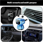 Robot Intelligent Aromatherapy Machine, Smart Cute Robot Car Air Freshener - Fine Spray/Fillable/Four-Gear Adjustment/Vibration Sensing/On-Off/Large Capacity Long-Lasting Fragrance/V3 (Blue, Ocean)