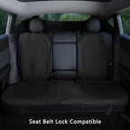 Rear Car Seat Covers Custom Fit for Tesla Model Y 2025 2020-2024 Breathable Interior Seat Cushion Protector All Season Protection (Without Logo)