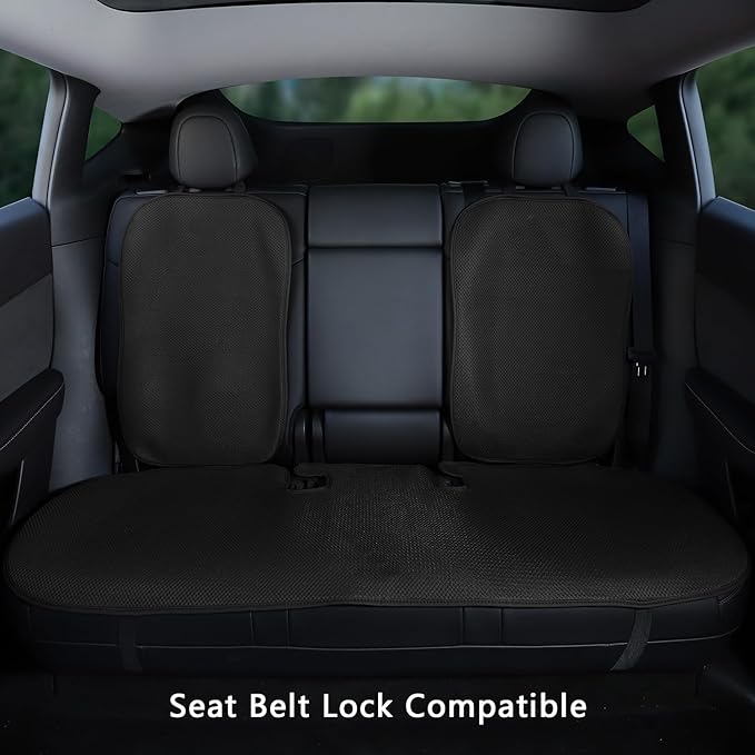 Seat Cover Custom Fit for Tesla Model Y Juniper 2020-2026 Front and Rear Car Seat Cushion Protector Pad Set All Seasons Comfortable and Breathable (Without Logo)
