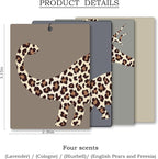 Leopard Dinosaur Car Air Freshener 4 Pcs, Retro Cheetah Print Dinosaur Hanging Scents Air Freshener for Boys Kids Gifts, Neutral Leopard Scented Car Accessories Decor for Boys Room Nursery