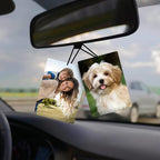 Custom Air Freshener for Car - Double Sided Photo Personalized Car Scents Air Freshener, Smell Air Fresheners With Picture for Wardrobe, Bathroom,Hanging Ornaments (Rectangle)
