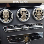 Halloween Skull Car Air Fresheners Vent Clips, Cute Skeleton Car Dashboard Air Vent Trim Clip Accessories, Cool Auto Aroma Diffuser Interior Decoration for Christmas Funny Present (3PCS)