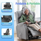 Back Massager with Heat & Traction & Vibration, Seat Massager Pad for Pain Relief Deep Tissue, Lumbar Traction, PU Leather, Foldable, for 5’ to 6’1”, Massage Chair Pad for Office Home