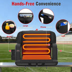 Suteck Extra Wide Heated Stadium Seats with Back Support, Portable Sofa Style Bleacher Chair with Back and Cushion, Armrest, Ideal for Outdoor Stadiums and Events -23" Wide 1 Pcs