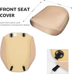 2pcs All-Season Car Seat Wraps Khaki - Breathable Car Seat Covers with Anti Slip Bottom - Durable Auto Seat Cushions Universal Fit for Vehicles Cars SUV Trucks Front Seats