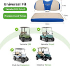 10L0L Golf Cart Seat Covers Universal for Yamaha G29 Drive2 Club Car Precedent Tempo Standard Front Seats, Breathable Mesh Bench Seat Cover, No Drilling Seat Cushion - All-Season Comfort