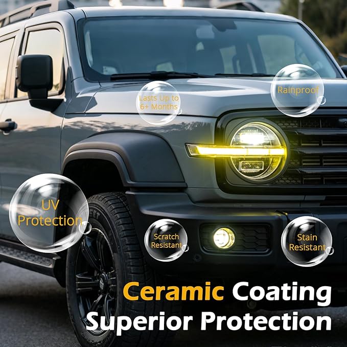 Plastic Trim Restorer for Cars, Black Trim Restorer, Deep Black Trim Renewal & UV Defense,Ideal for Faded Bumpers/Trim/Plastic Surfaces Provides 6+ Months of Protection