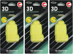 FH Group Air Freshener Vent Clips, Mini Car Seat Covers Design, (Lemon Scent)-3PK