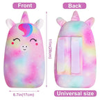 FIODAY Car Seat Belt Covers for Kids Unicorn Seat Belt Pillow Soft Seat Belt Cushion Adjust Seat Strap Pillow Head Neck Support for Children Boys Girls Travel