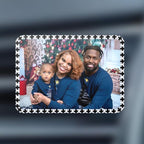 Custom Pictures Car Air Freshener Vent Clips, Personalized Black Rhinestone Photo Frame Air Fresheners Outlet Clips, Car Decoration In Memory of Someone (B-Rhinestone-Bordered Rectangle)