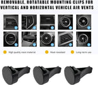 30 PCS Car Metal Air Vent Clips, Auto Perfume Air Outlet Clips Replacement, Air Freshener Clips with Plastic Slot Suitable for Most Vehicle, Universal Car Accessories