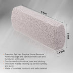 Xuniea 2 Pieces Pet Hair Remover for Cat Hair Removal Pumice Stone Tool Carpet Dog Fur Removal Tool for Car Couch Furniture Bedding Easy to Clean (4 Inches)