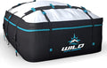 Rooftop Cargo Carrier - 15 Cubic Feet (L), Waterproof Soft Shell Car Roof Cargo Carrier, Heavy Duty Car Top Luggage Cargo Bag with Patented Door Hooks and Non-Slip Mat