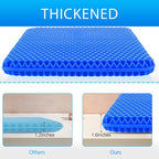 Gel Seat Cushion for Long Sitting (Thick & Extra Large), Gel Cushion for Wheelchair Soft, Chair Cushion, Car Seat Cushion Breathable, for Office Chair for Hip Pain