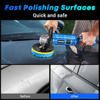 LDHTHOPI Buffer Polisher Kit for Car - 6/7 Inch Rotary 1600w Polisher Buffer Waxer,7 Variable Speed 1000-3500rpm,Detachable Handle Buffing Machine for Car, Boat Sanding, Polishing Waxing, Blue 2