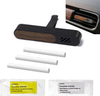 Luxury Car Air Freshener Vent Clip – Premium Wood & Metal Diffuser in Multiple Colors & Scent Kits – Reusable, Unisex for Men & Women (Deep Charcoal, Luxury Floral)