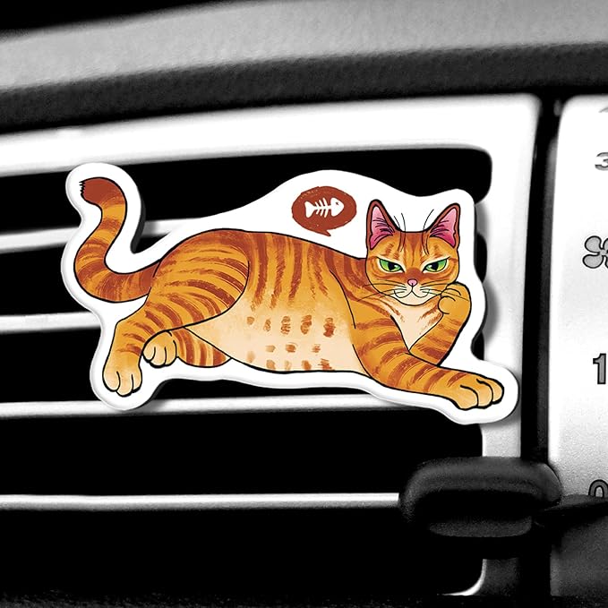 WIRESTER Fresh Scented Car Air Freshener Vent Clip, Decorative Accessories, Interior Decoration for Cars - Cow Cute, Fish, Baby Horse, Flower, Heart