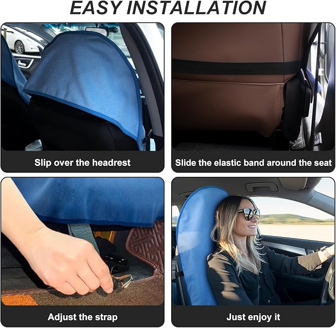 Waterproof Sweating Car Seat Cover for Post Gym Workout, Running, Swimming, Beach and Hiking, Universal Fit Non-Slip Bucket Seat Protector for Cars SUV Trucks, Machine Washable (Light Blue)
