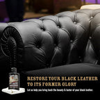 Doc Baileys Leather Black Care -Premium Quality All In One Leather Cleaner, Conditioner, Waterproofer & Protectant - For your Car, Bike, Horse Tack, Home Decor and Other Leather Needs 32oz Bottle