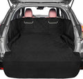 F-color SUV Cargo Liner for Dogs - Waterproof Pet Cargo Liner with Side Flaps, Comfort Dog Cargo Cover with Bumper Flap, Scratchproof Non-Slip Large for Full-Size SUVs Vans, 55 x 93 Inch, Black