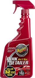 Meguiar's Quik Detailer, Mist & Wipe Car Detailing Spray, Clear Light Contaminants and Boost Shine with a Quick Detailer Spray that Keeps Paint and Wax Looking Like New, 32 oz