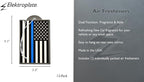 Elektroplate Police Thin Blue Line USA Flag Automotive Air Fresheners for Vehicles | New Car Scent (12-Pack) | Made in the USA
