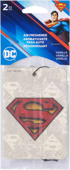 Plasticolor 005726R01 Warner Bros. Superman Color Logo Paper Air Freshener - 2 Pack