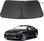 Windshield Sun Shade Custom Fit for 2018-2023 Kia Stinger Accessories Foldable Sunshade Sun Blocker Protect Car from Sun Rays & Heat Damage Keep Car Cooler