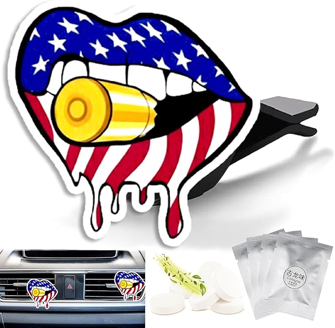 Cute Car Air Freshener Clips Funny Lip Car Vent Clips Funny Lip Cars Scents Cologne Air Conditioner Clip Auto Vent Interior Decoration Cars Accessories Funny Lips Gifts for Men Women, Friends