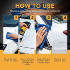 Nano Hydrophobic Ceramic Coating, 300ml Car Coating Spray Kit,Easy-to-Spray Auto Paint Protection, Includes Microfiber Cloth for Vehicle Shine & Protection