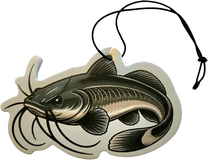 ThatsRad Car Air Freshener Duck Fly Fishing Fish Hunting Stocking Stuffer (One Size, Catfish)