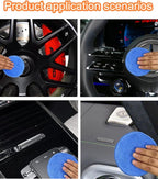 8-Pack 5" Microfiber Wax Applicator Pads & Professional Car Wax Applicator, Foam Polishing Pads for Car Fine Polishing & Cleaning