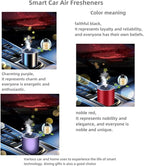 Smart Car Air Freshener Natural Perfume New Atomization Experience Car Humidifier Adjustable Three Levels of Concentration Fashionable Starry Sky Atmosphere Rechargeable Automatic Switch (Wine Red)