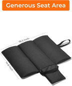 ORORO Heated Seat Cushion with Battery Pack, Foldable USB Heated Seat Cover Pads for Office Chair, Stadium, Camping