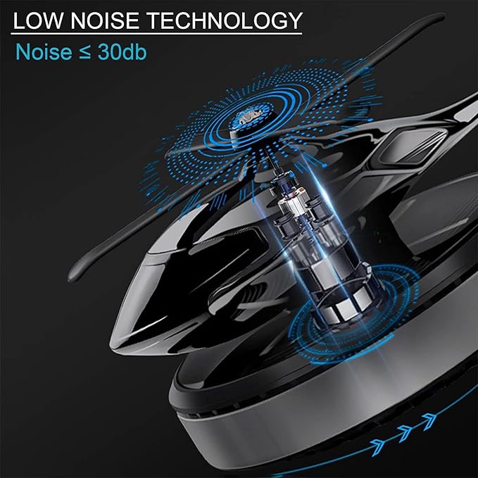 Helicopter Car Air Freshener Rotating Solar Car Freshener Airplane Car Perfume