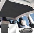 Car Sunroof Sunshade Compatible with Tiguan Accessories 2010-2017, One-Piece Glass Roof Sun Shade, Foldable Car Sunshade Roof, Sunroof Cover, Sun UV Protection