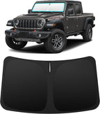 INSAUTO Custom Fit Windshield Sun Shade Accessories for Jeep Gladiator 2020-2026, Foldable Front Window Sunshade, UV & Heat Reflector, Keeps Interior Cool, Includes Storage Bag