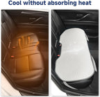 West Llama Car Seat Covers Full Set,Ice Silk Bottom Seat Covers for Cars Include 1 Pair Front Driver Seat Pad Mat and 1 Rear Bench Cover for SUVs,Cars,Sedans(3PC-White)
